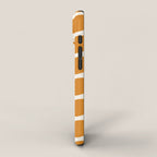 Danish Pattern Orange Mid Century Modern iPhone Case Gallery Image 2