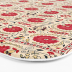 Ura Tube Bokhara Uzbekistan Suzani Embroidery Print Bath Mat Gallery Image 3