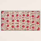 Ura Tube Bokhara Uzbekistan Suzani Embroidery Print Desk Mat Gallery Image 3
