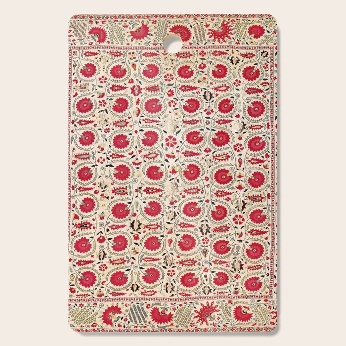 Ura Tube Bokhara Uzbekistan Suzani Embroidery Print Cutting Board Gallery Image 1