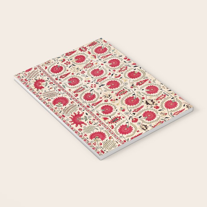 Ura Tube Bokhara Uzbekistan Suzani Embroidery Print Notebook Gallery Image 3