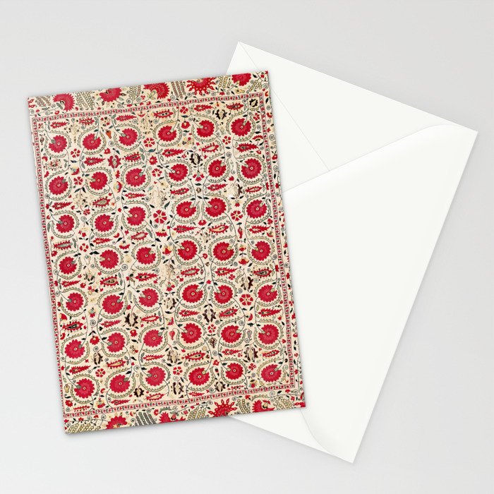 Ura Tube Bokhara Uzbekistan Suzani Embroidery Print Stationery Card Gallery Image 2