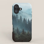 Misty Pine Forest iPhone Case Gallery Image 1
