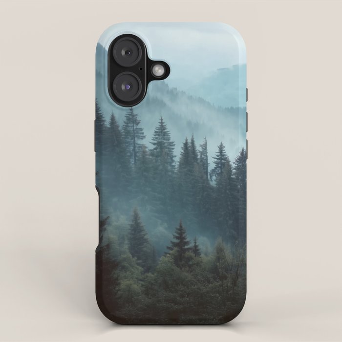 Misty Pine Forest iPhone Case Gallery Image 1