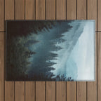 Misty Pine Forest Outdoor Rug Gallery Image 1