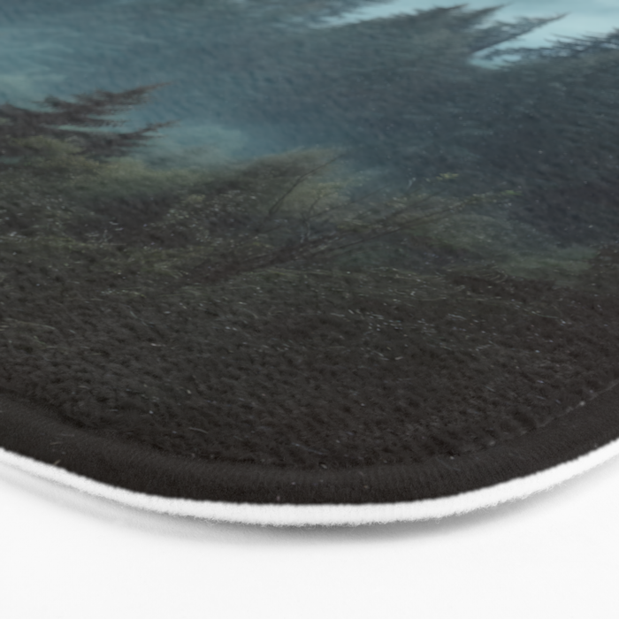 Misty Pine Forest Bath Mat Gallery Image 3