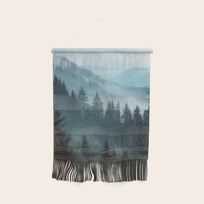 Misty Pine Forest Wall Hanging Gallery Image 1