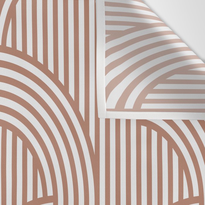 Terracotta retro lines Wall Tapestry Gallery Image 3