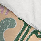 Block print leaves pattern peachy Comforter Gallery Image 4