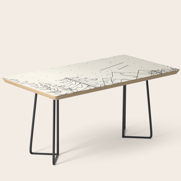 Minimal Line Mountain Beauty I Coffee Table Gallery Image 1