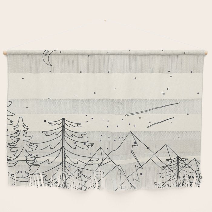 Minimal Line Mountain Beauty I Wall Hanging Gallery Image 1