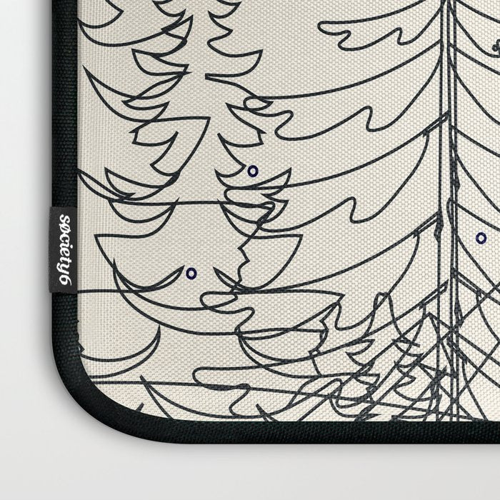 Minimal Line Mountain Beauty I Laptop Sleeve Gallery Image 3