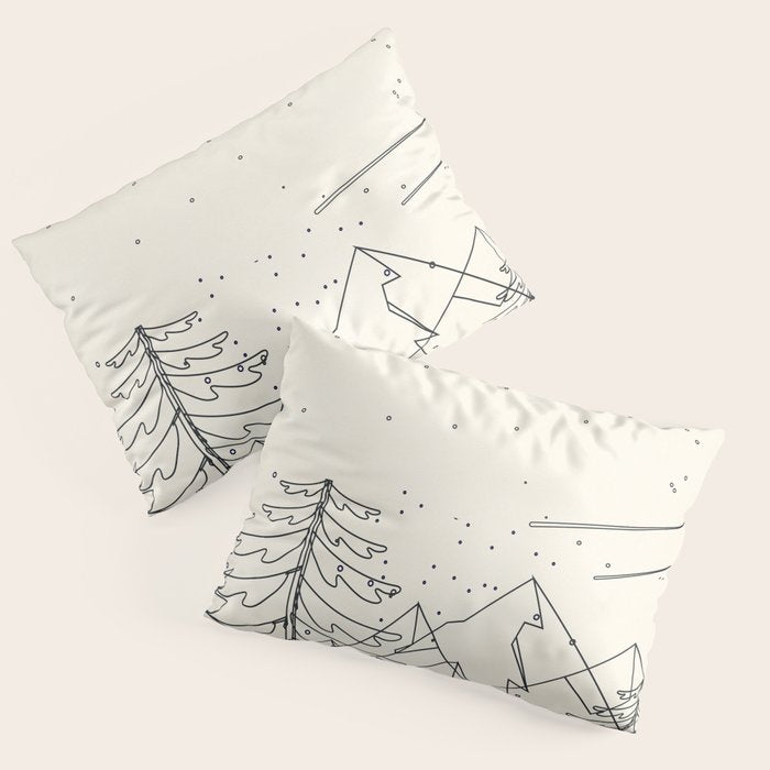 Minimal Line Mountain Beauty I Pillow Sham Gallery Image 3