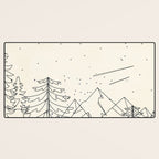 Minimal Line Mountain Beauty I Desk Mat Gallery Image 3