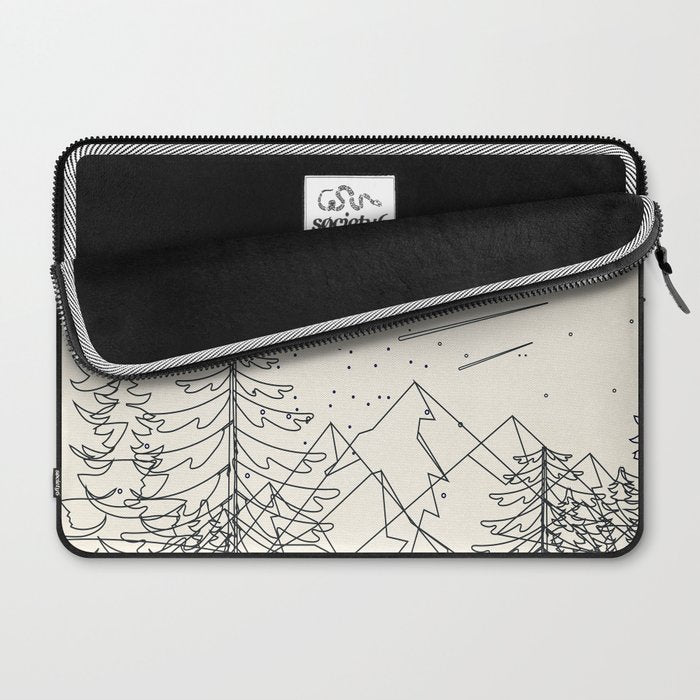 Minimal Line Mountain Beauty I Laptop Sleeve Gallery Image 2
