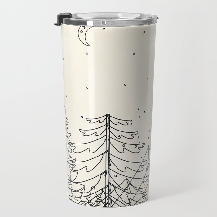 Minimal Line Mountain Beauty I Travel Mug Gallery Image 3