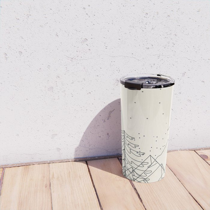Minimal Line Mountain Beauty I Travel Mug Gallery Image 4