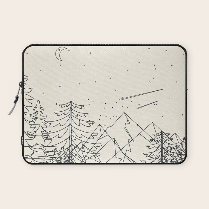 Minimal Line Mountain Beauty I Laptop Sleeve Gallery Image 1
