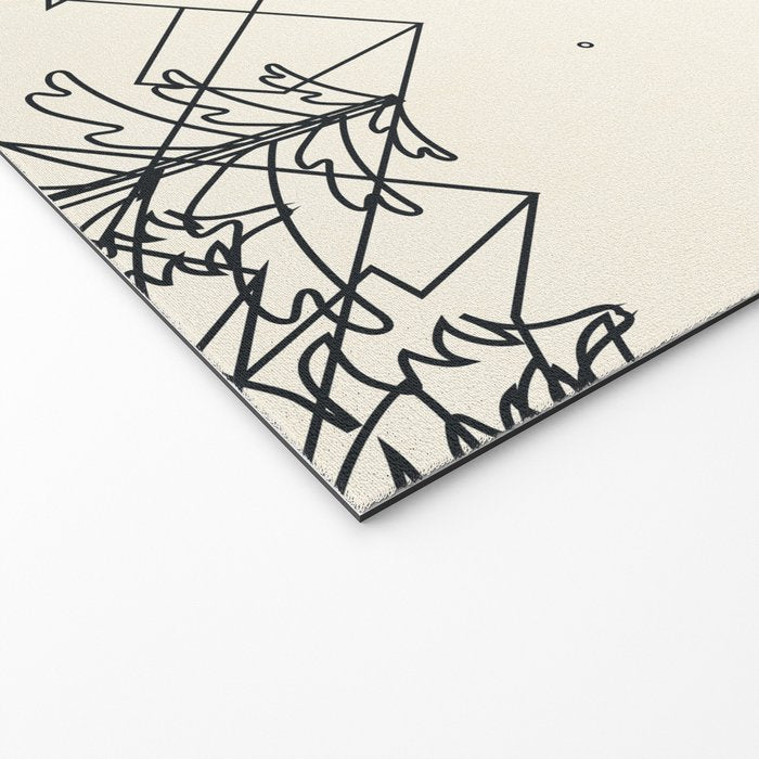 Minimal Line Mountain Beauty I Welcome Mat Gallery Image 2