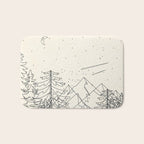 Minimal Line Mountain Beauty I Bath Mat Gallery Image 1