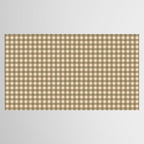 Gingham Plaid Olive Vintage Green Tablecloth Gallery Image 2