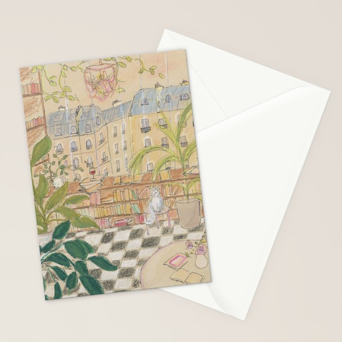 Antique Book Store Stationery Card Gallery Image 2