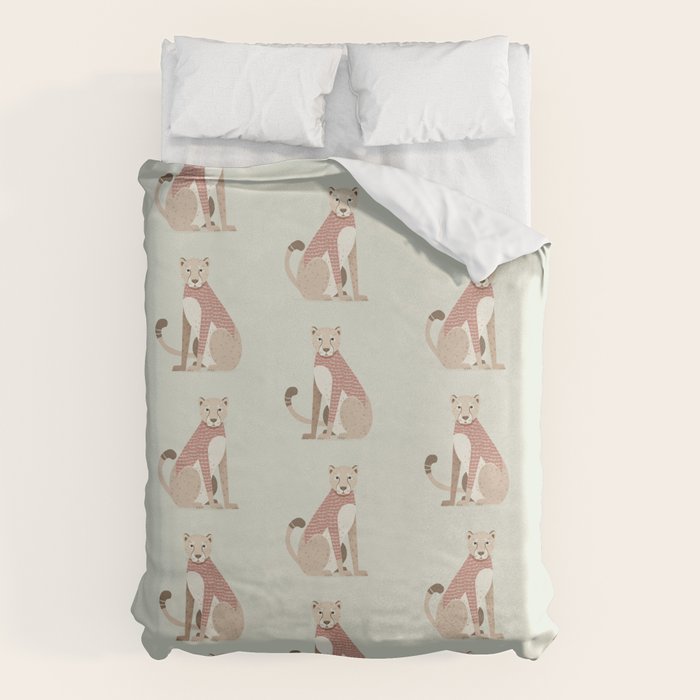 Whimsical Cheetah Duvet Cover Gallery Image 6