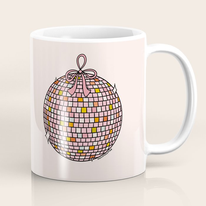Bow Disco Ball Coffee Mug Gallery Image 1
