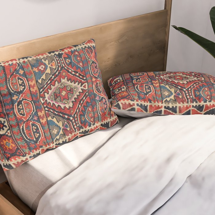 Kordi Balisht Khorasan Northeast Persian Bag Prin Pillow Sham Gallery Image 2
