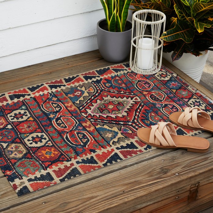 Kordi Balisht Khorasan Northeast Persian Bag Prin Outdoor Rug Gallery Image 2