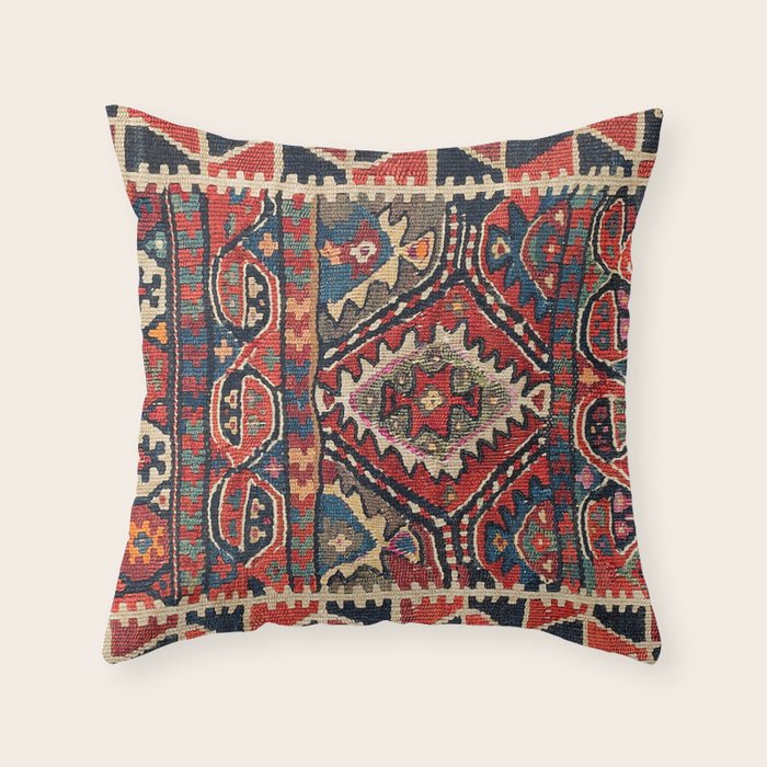 Kordi Balisht Khorasan Northeast Persian Bag Prin Throw Pillow Gallery Image 1