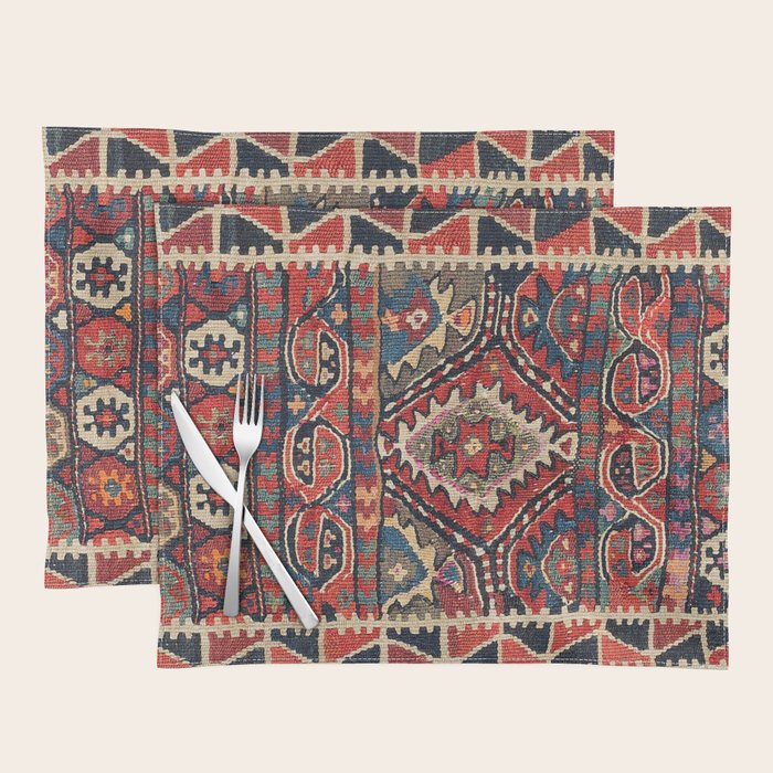 Kordi Balisht Khorasan Northeast Persian Bag Prin Placemat Gallery Image 1