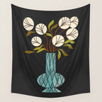Crystal Vase Peonies Wall Tapestry Gallery Image 4