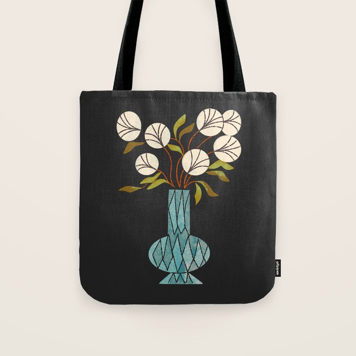 Crystal Vase Peonies Tote Bag Gallery Image 1