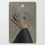 TOUCHING THE GOLDEN SAND | beach | summer | collage | glitter | warm | sunshine | summer | hand  Cutting Board Gallery Image 1