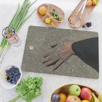 TOUCHING THE GOLDEN SAND | beach | summer | collage | glitter | warm | sunshine | summer | hand  Cutting Board Gallery Image 2