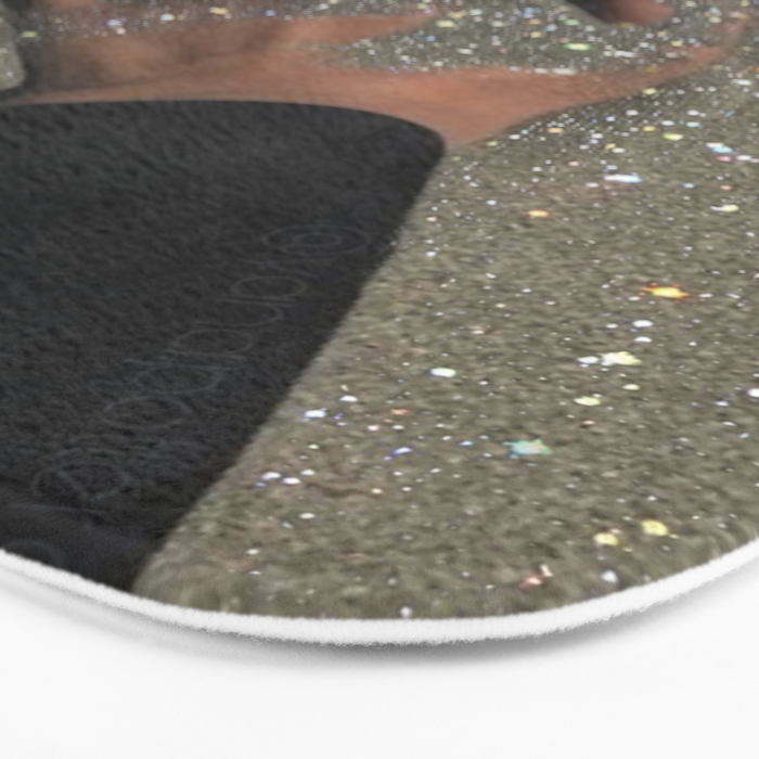 TOUCHING THE GOLDEN SAND | beach | summer | collage | glitter | warm | sunshine | summer | hand  Bath Mat Gallery Image 3
