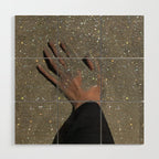TOUCHING THE GOLDEN SAND | beach | summer | collage | glitter | warm | sunshine | summer | hand  Wood Wall Art Gallery Image 1