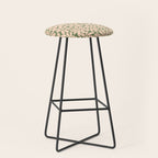 Retro Floral - Green and Cream  Stool Gallery Image 1