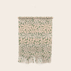 Retro Floral - Green and Cream  Wall Hanging Gallery Image 1
