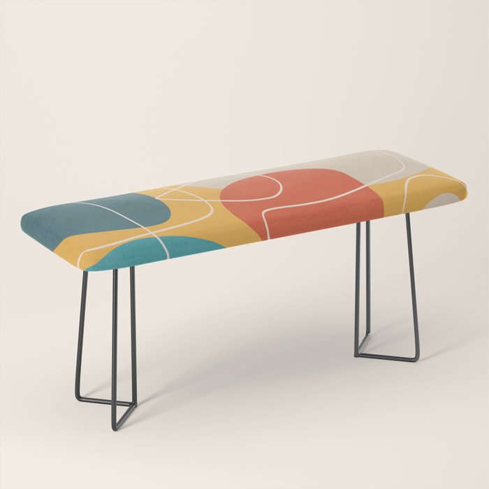 Minimal Colorful Abstract Shapes 11 Bench Gallery Image 1