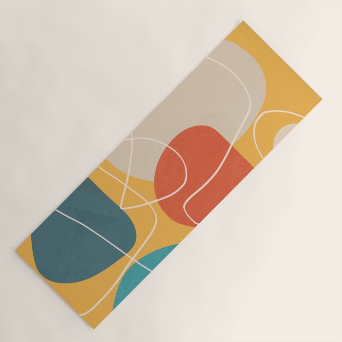 Minimal Colorful Abstract Shapes 11 Yoga Mat Gallery Image 1