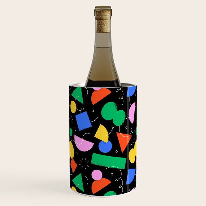 Colorful abstract geometric shape art pattern Wine Chiller Gallery Image 1