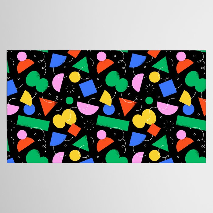 Colorful abstract geometric shape art pattern Tablecloth Gallery Image 2
