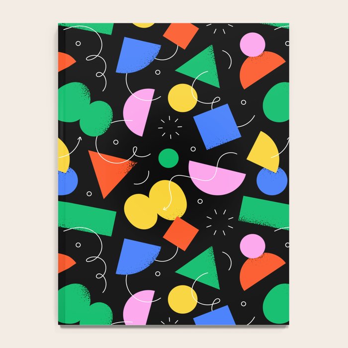 Colorful abstract geometric shape art pattern Notebook Gallery Image 4