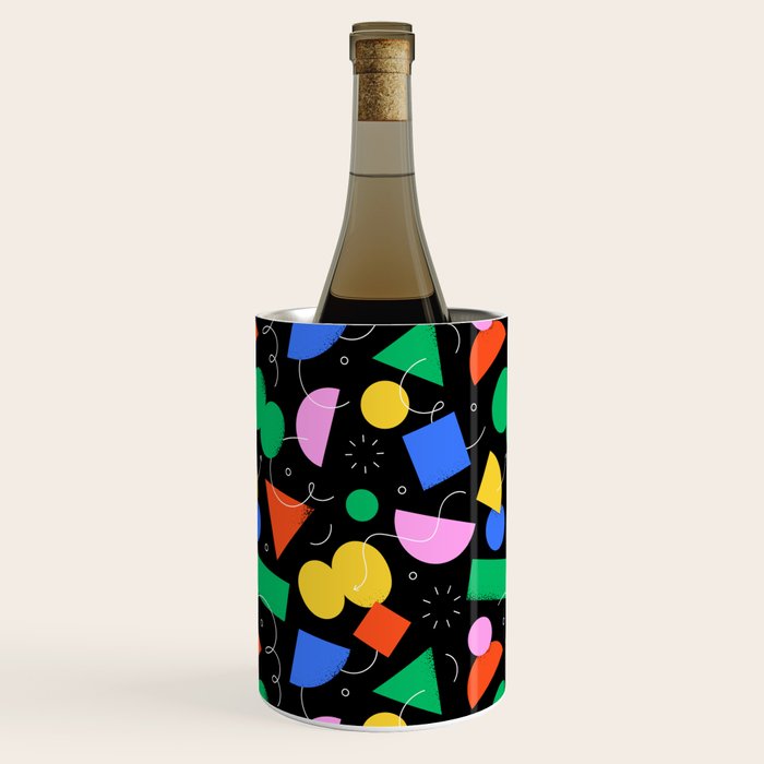 Colorful abstract geometric shape art pattern Wine Chiller Gallery Image 3
