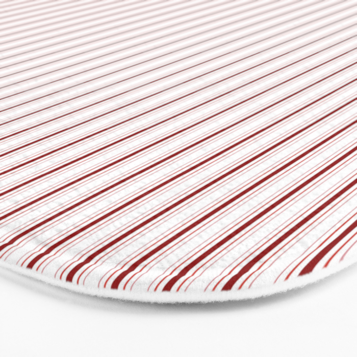 Candy cane stripe pattern Bath Mat Gallery Image 3