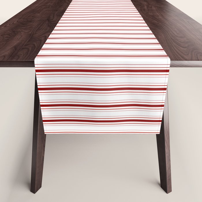 Candy cane stripe pattern Table Runner Gallery Image 1