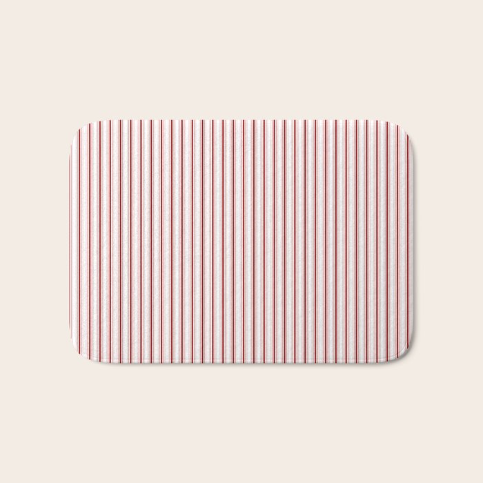 Candy cane stripe pattern Bath Mat Gallery Image 1