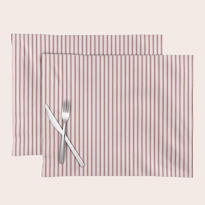Candy cane stripe pattern Placemat Gallery Image 1